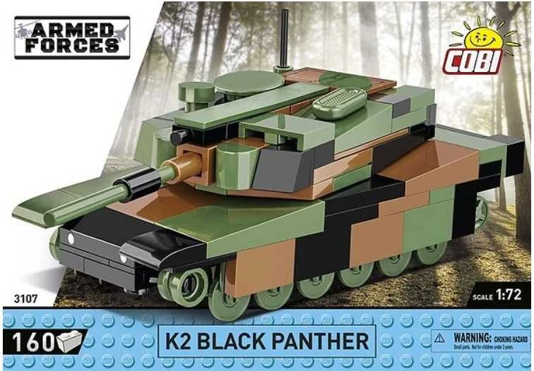 Cobi Klocki K2 Juodas PANTHER 160 dalys