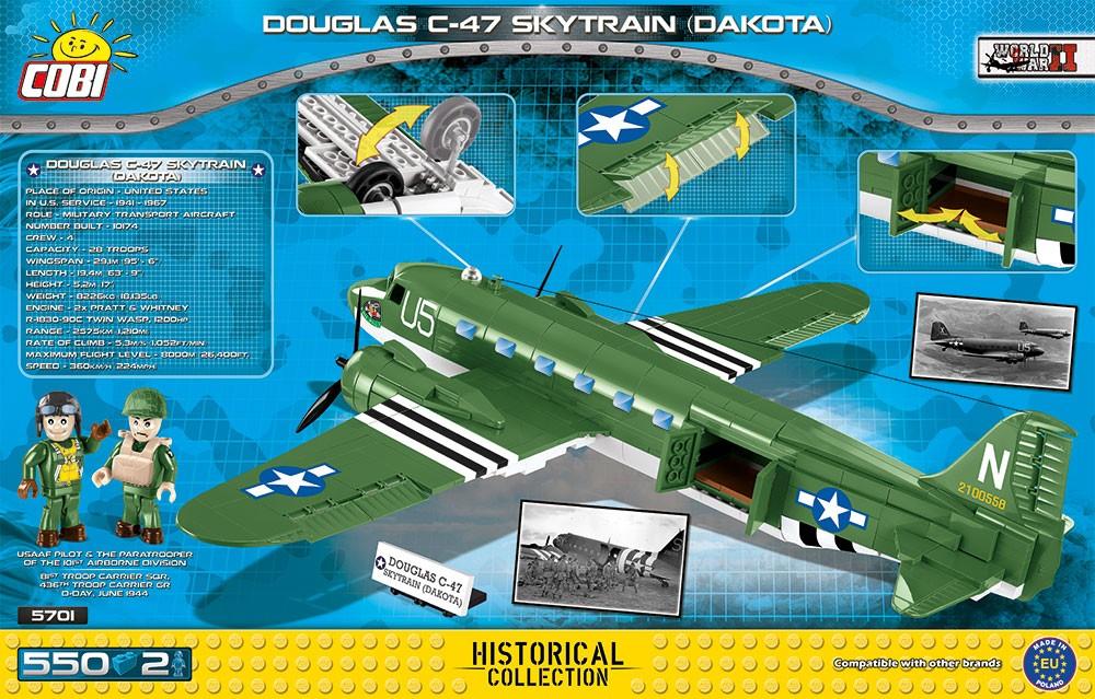 COBI 5701 Douglas C-47 Skytrain Dakota ISTORIJA