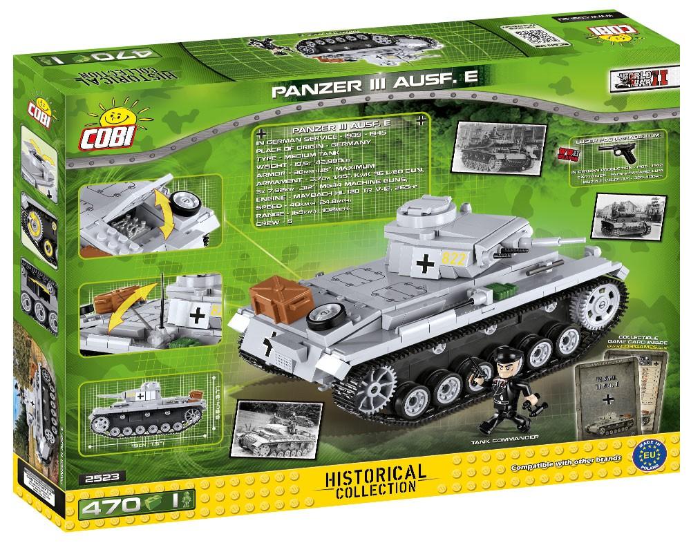 COBI SMALL ARMY 2523 PZKPFW III AUSF.E 475 KL.