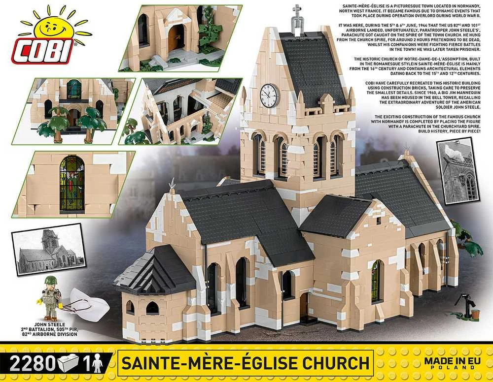 Cobi Bažnyčios blokai Sainte-mere-eglise