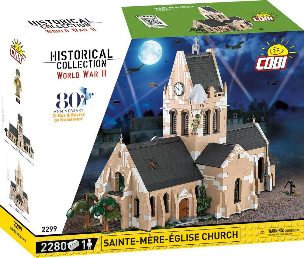 Cobi Bažnyčios blokai Sainte-mere-eglise