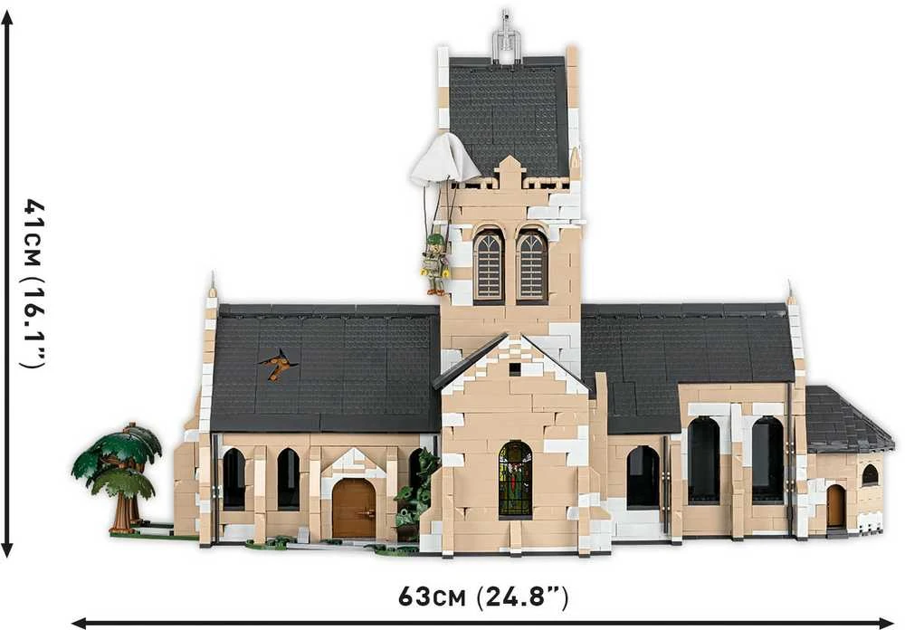 Cobi Bažnyčios blokai Sainte-mere-eglise