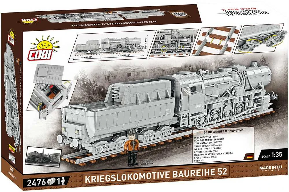 COBI TRAINS Kriegslokomotive Baureihe 52 2400 6281