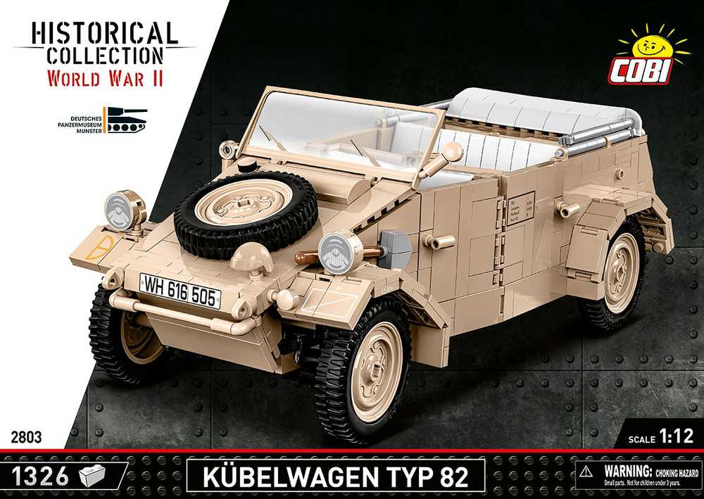 Konstruktorius Cobi Kübelwagen Typ 82 visureigis 2803, 1326 d.