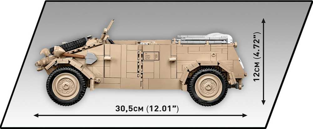 Konstruktorius Cobi Kübelwagen Typ 82 visureigis 2803, 1326 d.