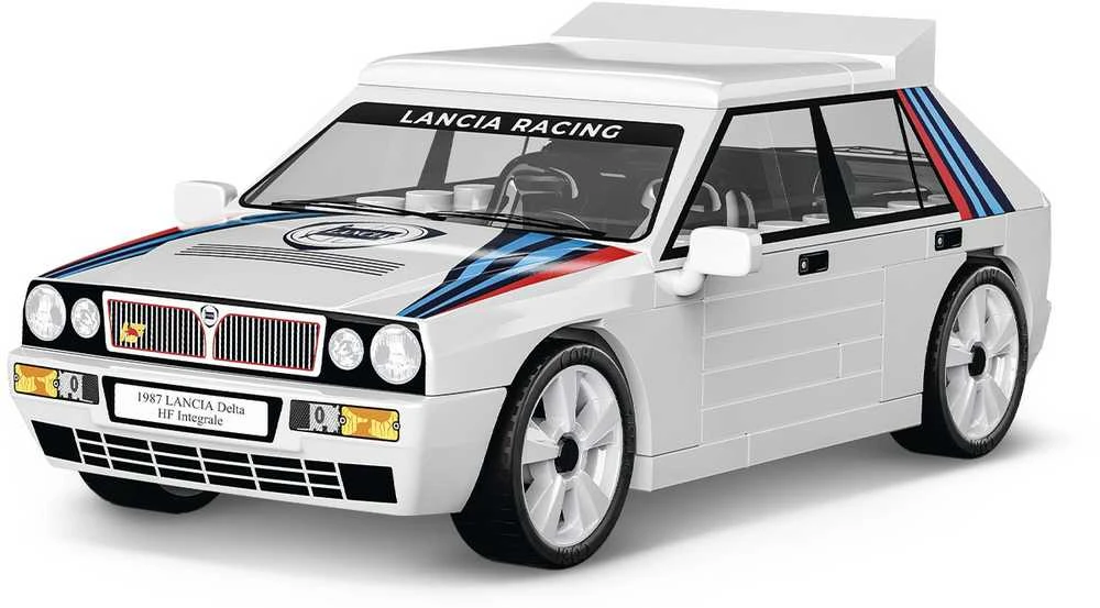 Statybinis žaislas - COBI - LANCIA DELTA INTG - 250 dalių - Balta - Montuoti pačiam