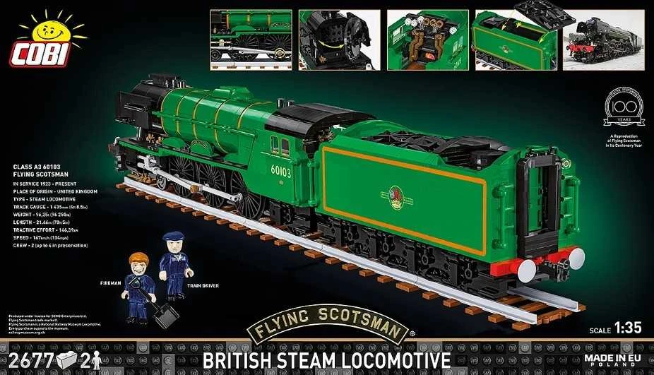 Cobi „Flying Scotsman BSL“ lokomotyvų blokai