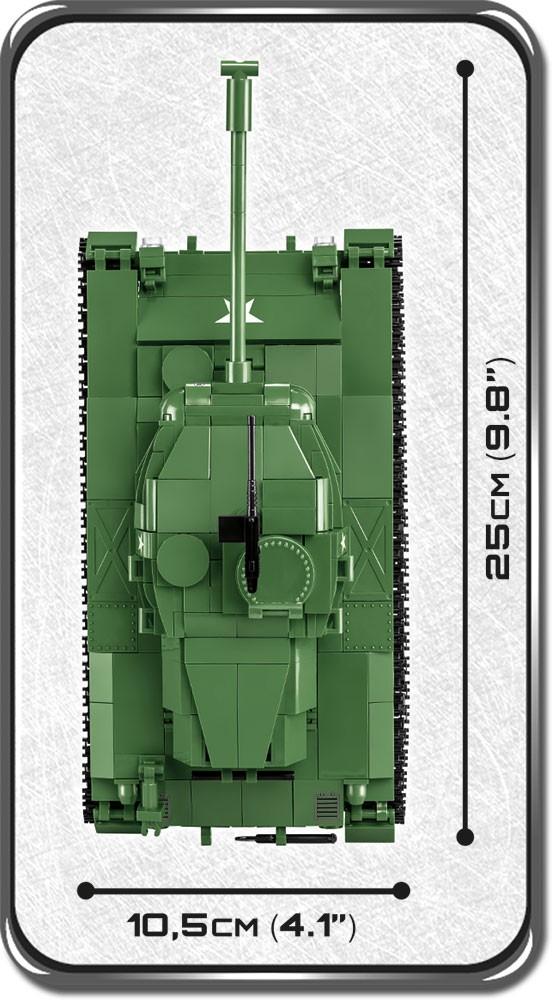 Konstravimo žaidimai – Vietnamo karo tankas M41A3 Walker Bulldog – 625 vnt. – 2 Cobi figūrėlės