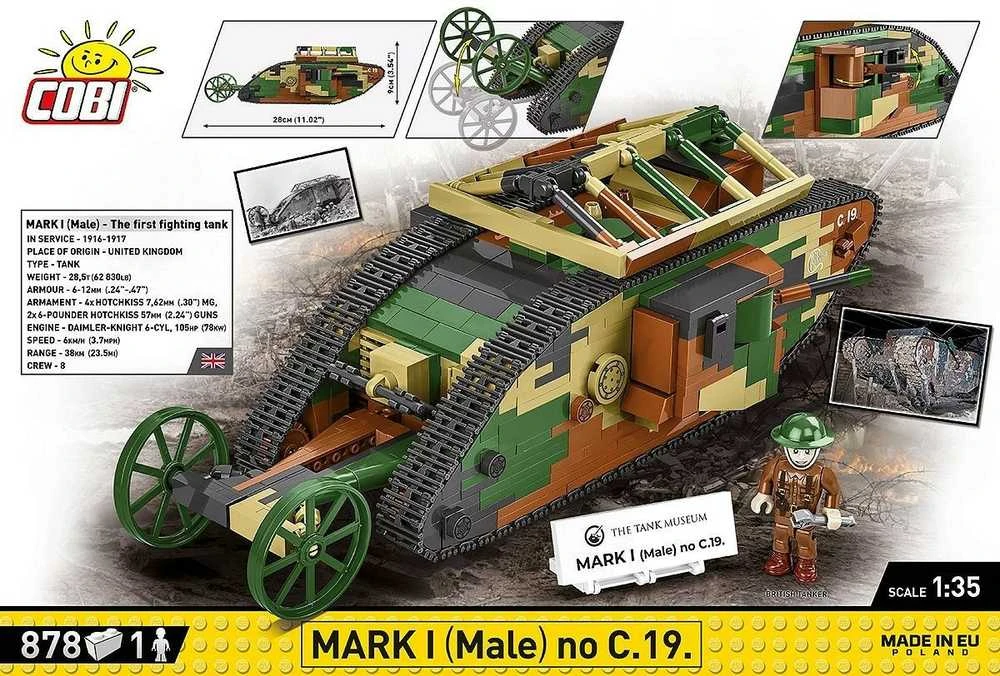 Cobi Mark I vyras modelis C.19 konstruktorius, 878 dalys