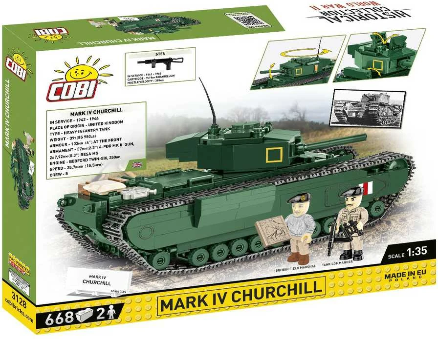 Cobi Klocki Mark IV Churchill 668 blokai