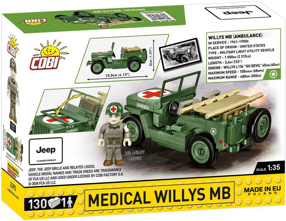 Cobi Klocki Medical Willys MB