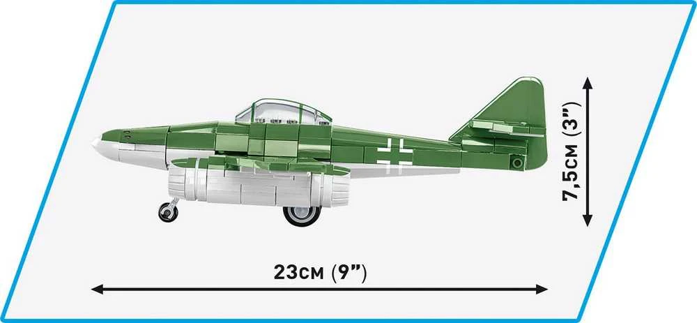 COBI 5881 istorinė kolekcija Antrojo pasaulinio karo Messerschmitt Me 262 naikintuvas