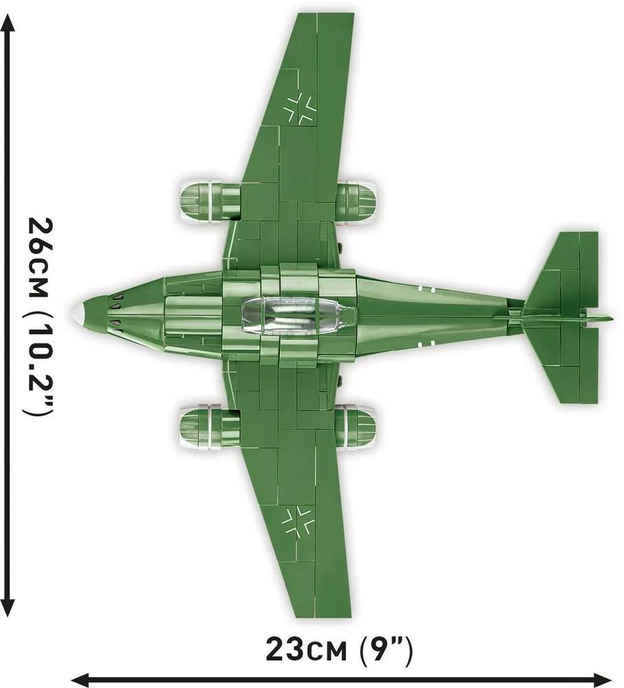 COBI 5881 istorinė kolekcija Antrojo pasaulinio karo Messerschmitt Me 262 naikintuvas