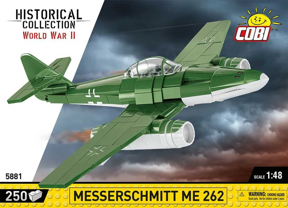 COBI 5881 istorinė kolekcija Antrojo pasaulinio karo Messerschmitt Me 262 naikintuvas