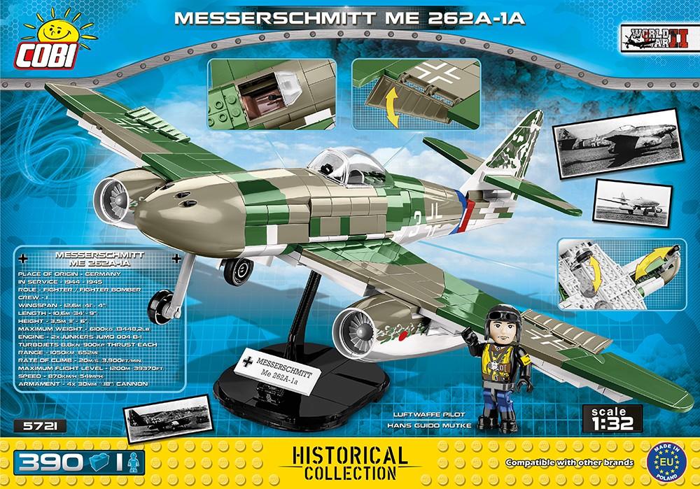 Cobi HC WWII 5721 Samolot Messerschmitt ME 262A-1A 390 kl.