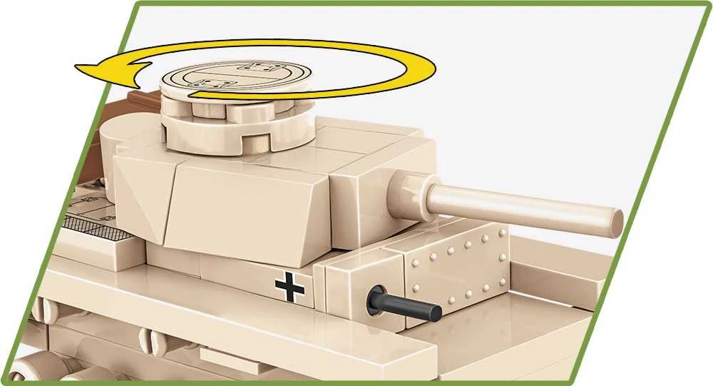 COBI HC Antrojo pasaulinio karo Panzer III tankas 82kl 3090