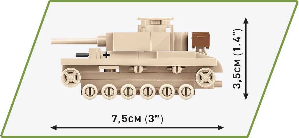 COBI HC Antrojo pasaulinio karo Panzer III tankas 82kl 3090