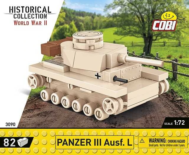 COBI HC Antrojo pasaulinio karo Panzer III tankas 82kl 3090