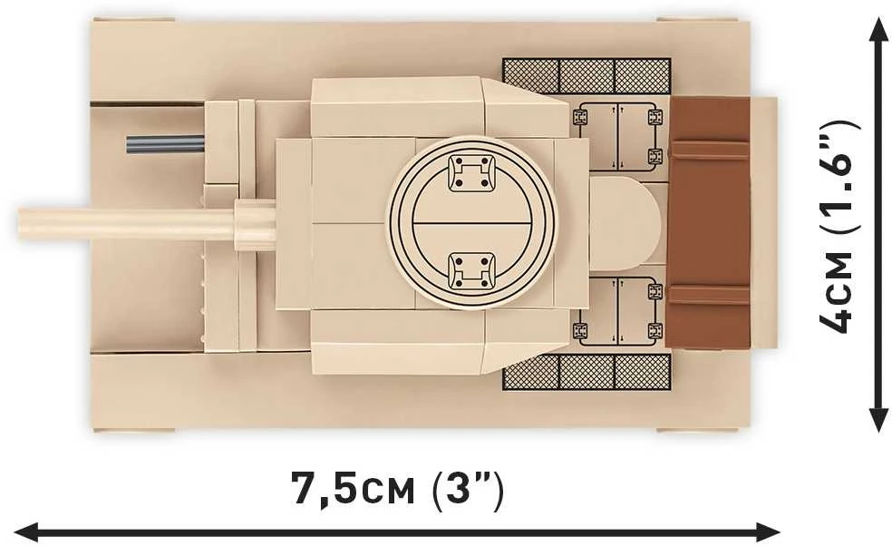 COBI HC Antrojo pasaulinio karo Panzer III tankas 82kl 3090