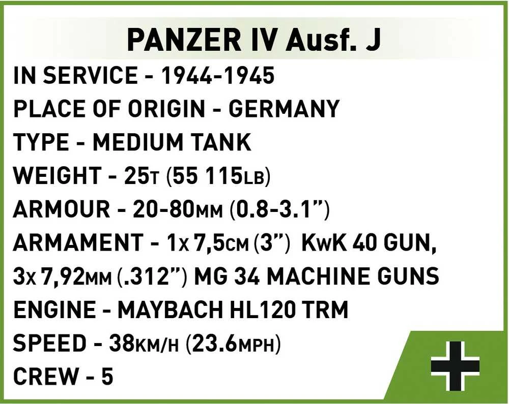 Cobi Klocki Tank IV Ausf. J
