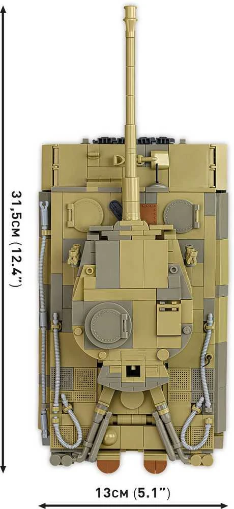 COBI konstruktorius Panzer VI Tiger 131, 1:28, 1275 detalių tankas