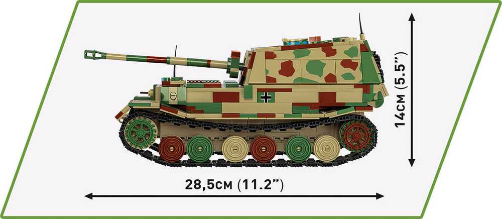 COBI 2582 BLOKAI Panzerjäger Tiger (P) Elefant Tank Cannon