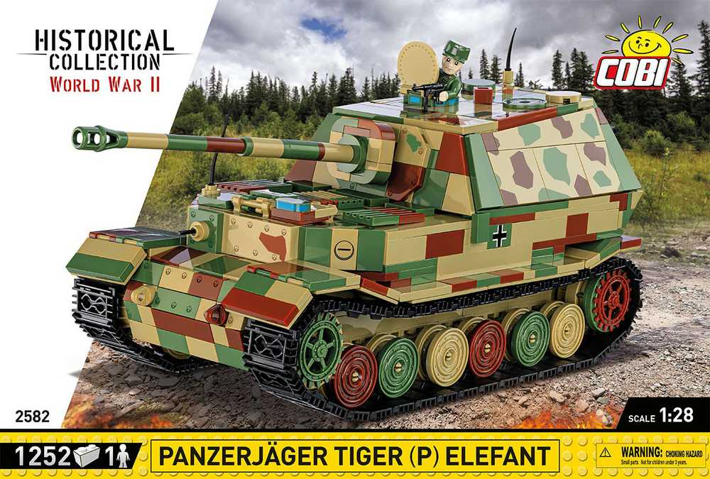 COBI 2582 BLOKAI Panzerjäger Tiger (P) Elefant Tank Cannon