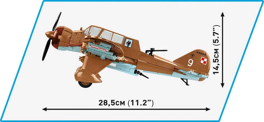 Cobi Klocki Pzl.23 kryžiuočių automobilių blokai