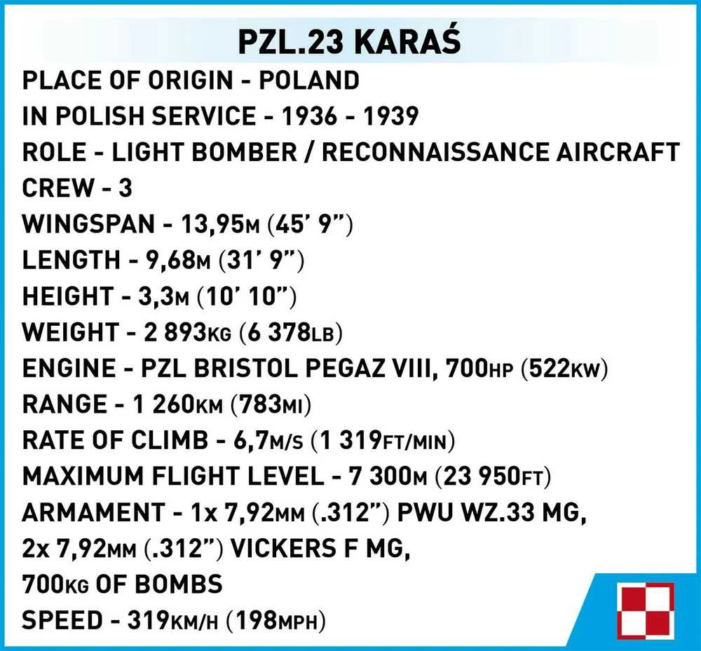 Cobi Klocki Pzl.23 kryžiuočių automobilių blokai