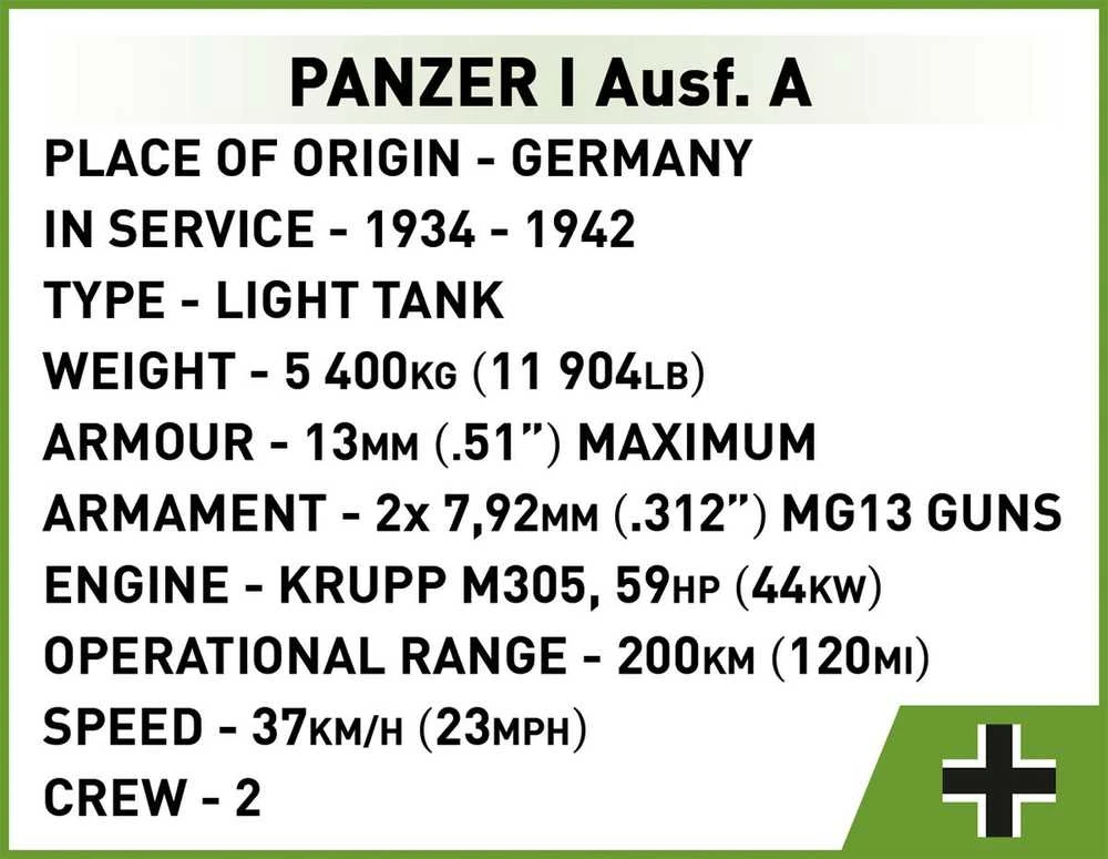 Cobi Klocki Renault R35 - Valentine IX - Panzer I