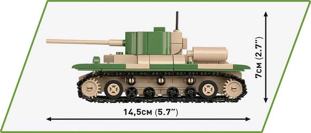 Cobi Klocki Renault R35 - Valentine IX - Panzer I