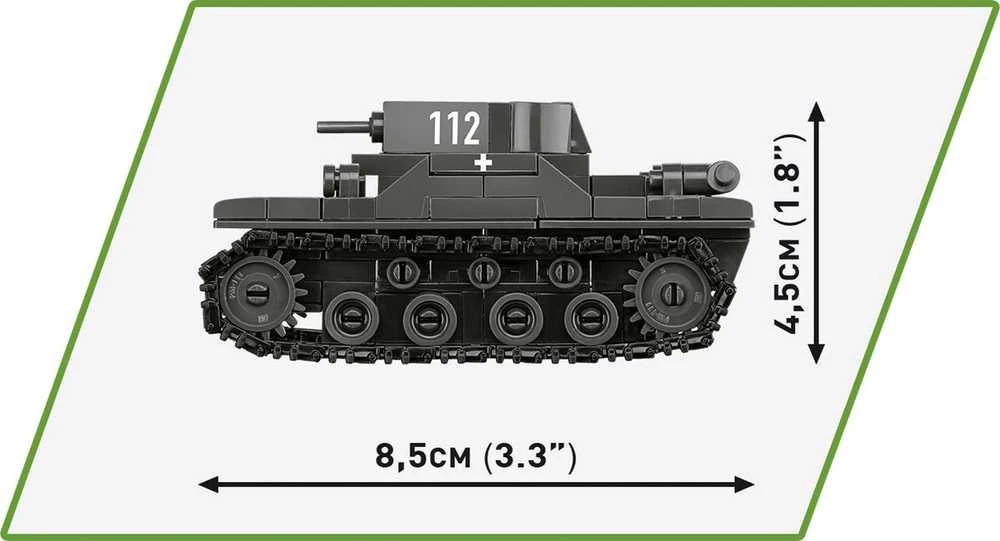 Maketas - COBI - Renault R35, Valentine IX, Panzer I - 300 dalių - Plastikas - Sursdinti patiems