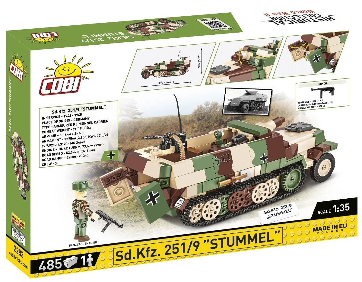 COBI - Konstruktorius Sd.Kfz. 251/9 Stummel, 1/35, 2283