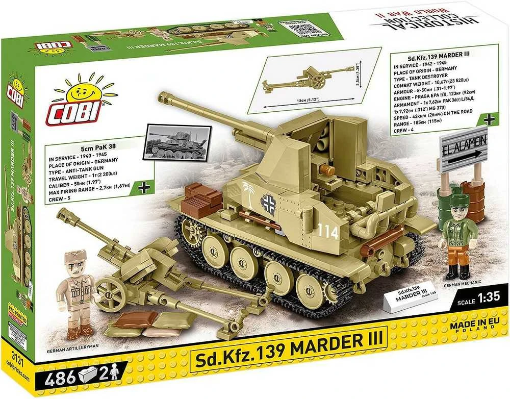 Cobi Konstruktorius Sd.Kfz. Marder III, 486 detali