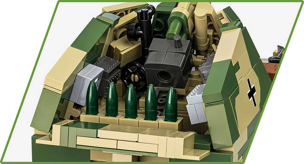 Cobi Klocki Sd.kfz.124 Wespe blokeliai 860 blokai
