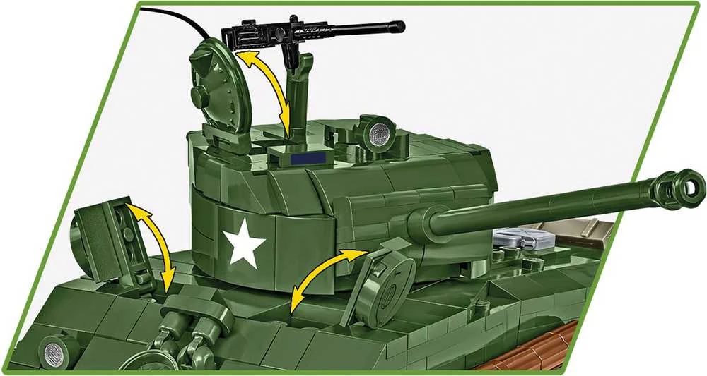 Cobi Klocki Sherman m4a2e8 blokai 865 blokai