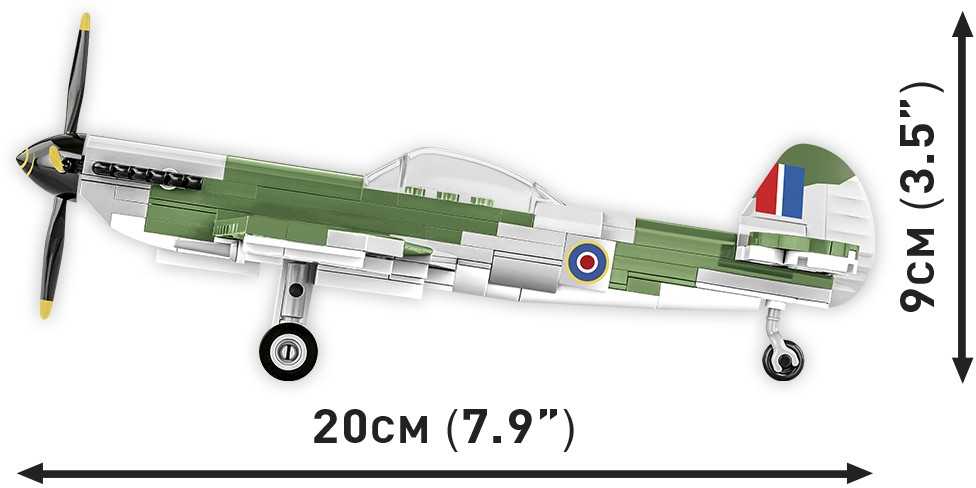 Cobi 5865 britų supermarinas Spitfire Mk. XVI