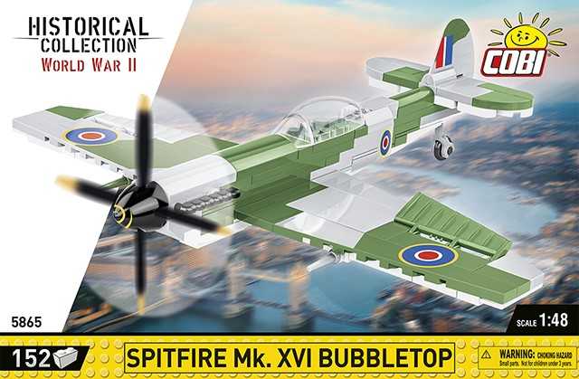 Cobi 5865 britų supermarinas Spitfire Mk. XVI