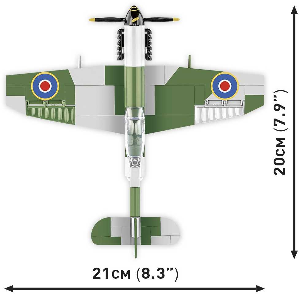 Cobi 5865 britų supermarinas Spitfire Mk. XVI