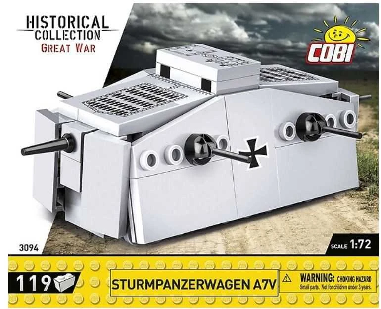 COBI HC WWII Sturmpanzerwagen A7V 119kl 3094