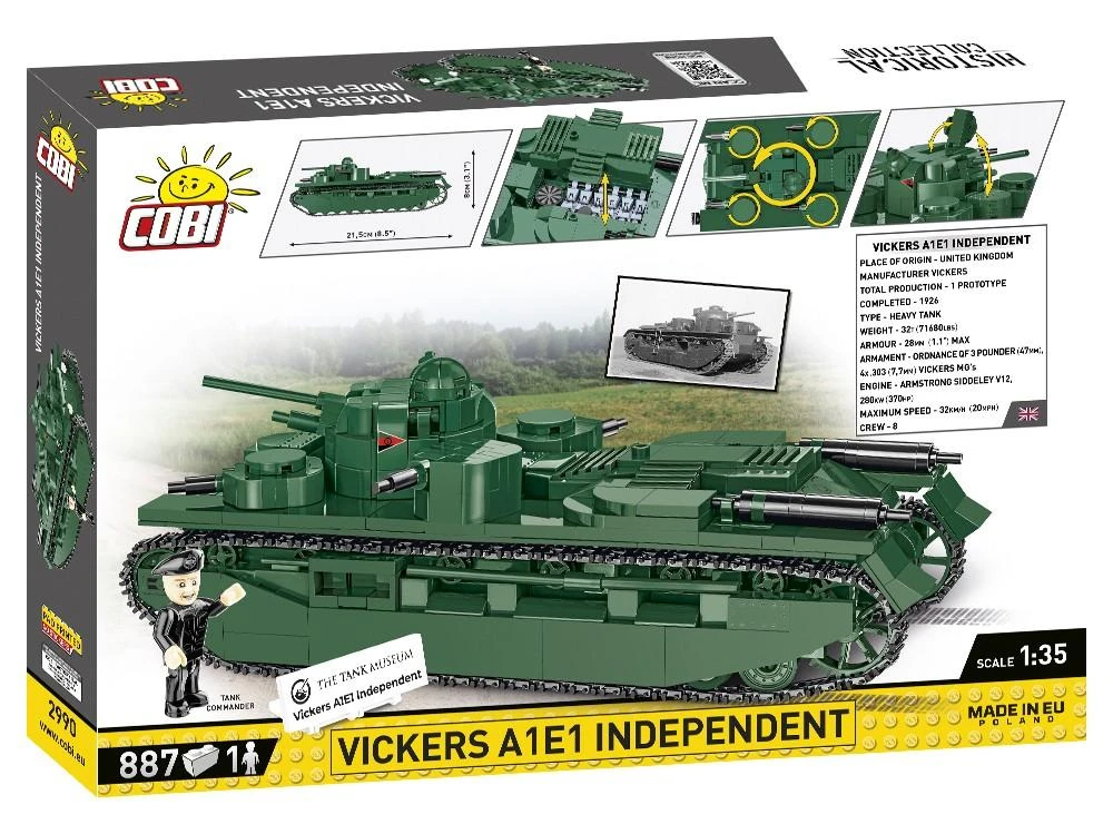 COBI 2990 Vickers A1E1 nepriklausomas bakas BLOCKI