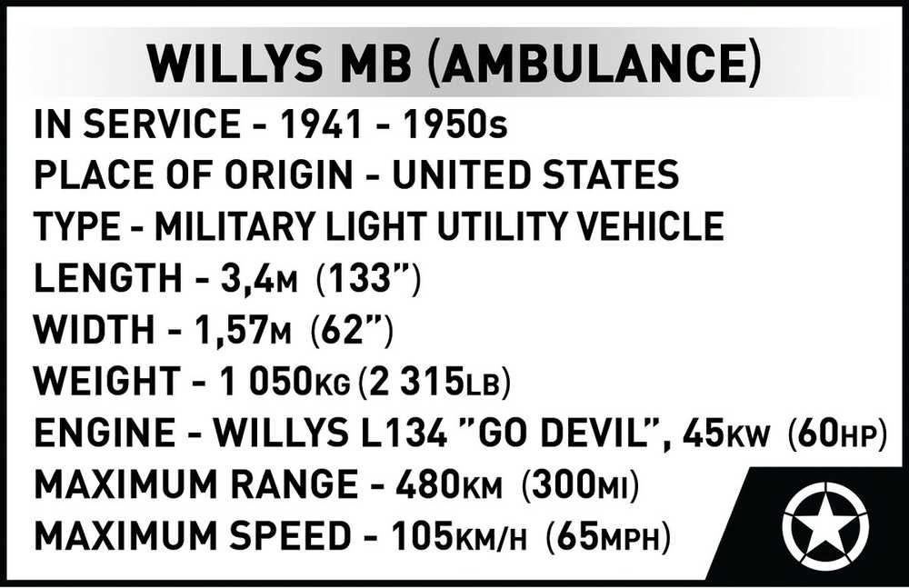 Konstruktorius Cobi Wilys MB Medikų automobilis 2806, 1131