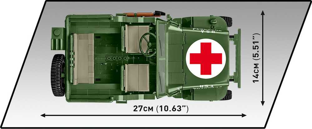 Konstruktorius Cobi Wilys MB Medikų automobilis 2806, 1131
