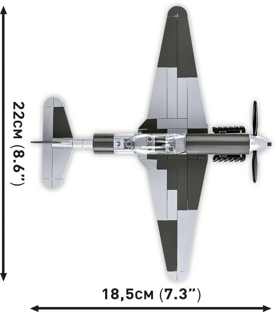 Surenkamas modelis Yakovlev YAK-1B Cobi, 5863, 142 d.