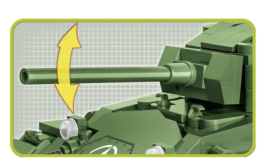 COBI M24 Chaffee tanko konstruktorius, 590 det., mastelis 1:28