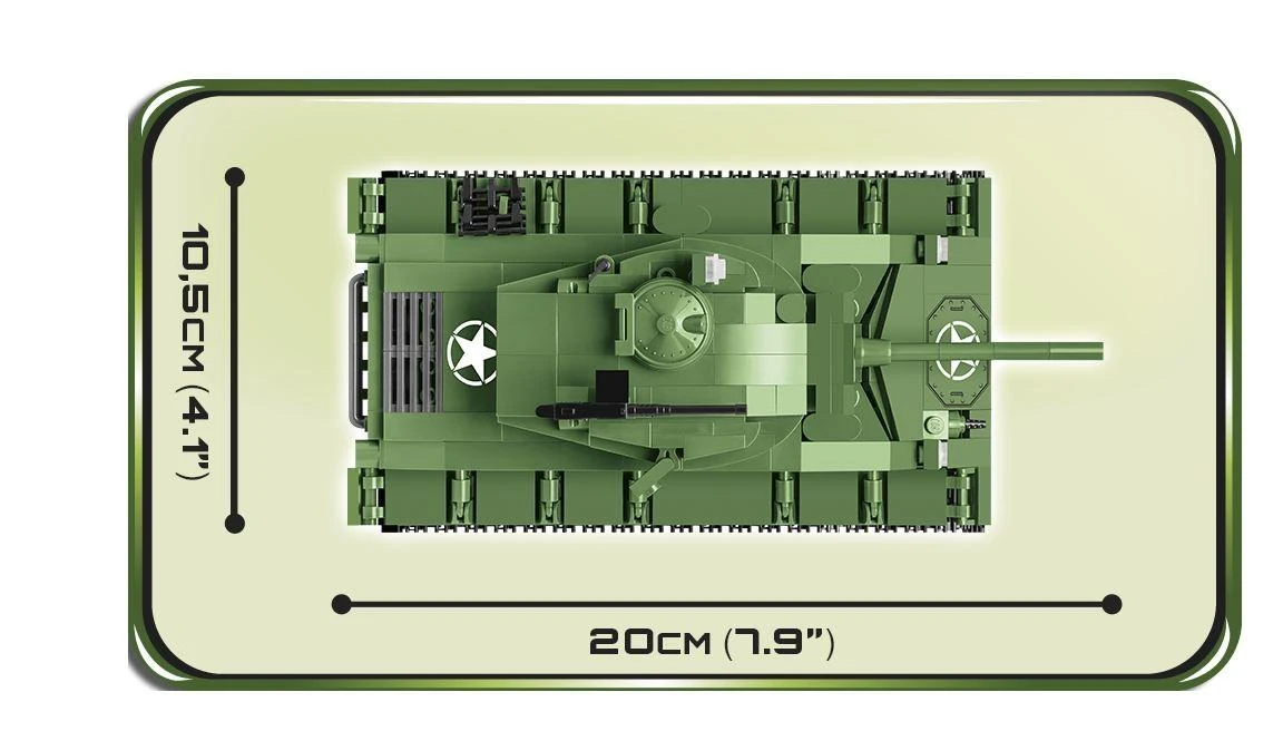 COBI M24 Chaffee tanko konstruktorius, 590 det., mastelis 1:28