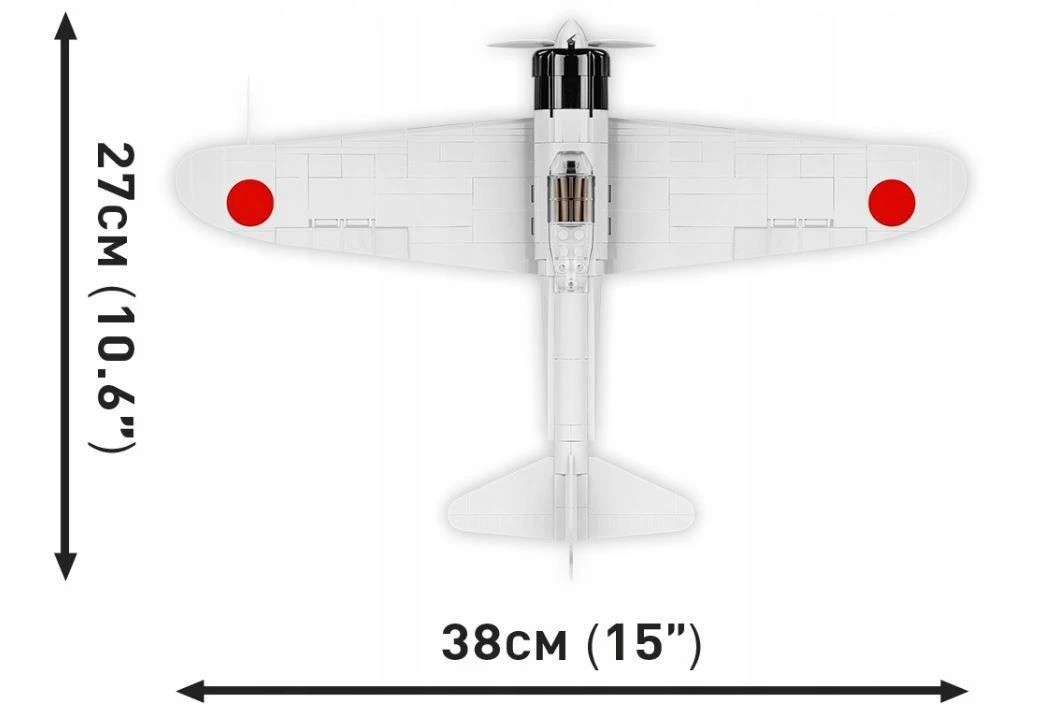 Cobi Klocki „Mitsubishi A6M2“ nulinio jutiklio pagalvėlės