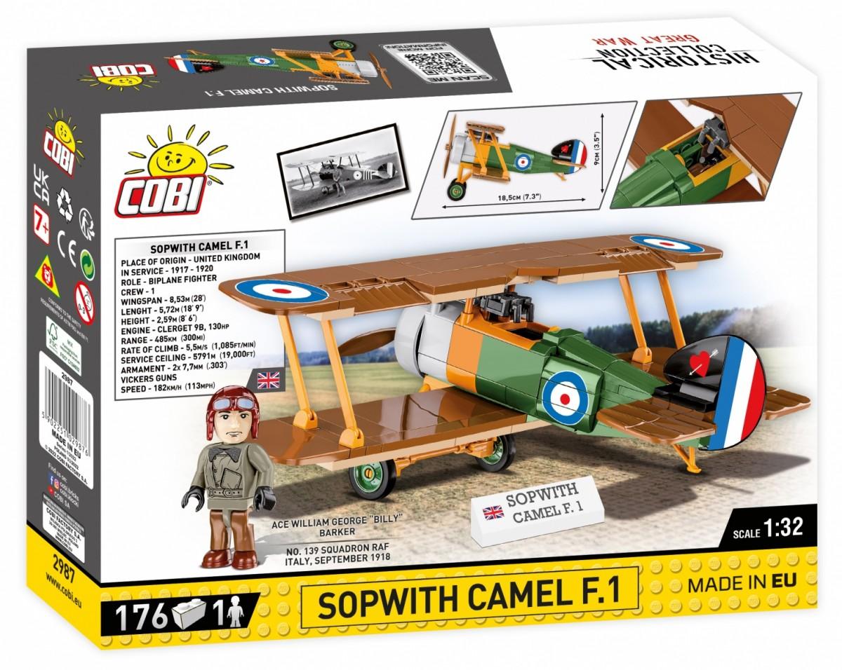 Surenkamas modelis Sopwith F.1 Camel Cobi, 2987, 176 d.