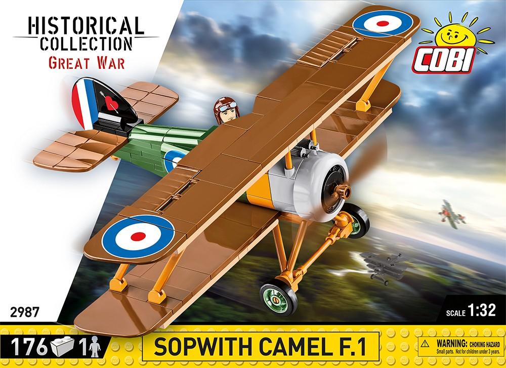 Surenkamas modelis Sopwith F.1 Camel Cobi, 2987, 176 d.