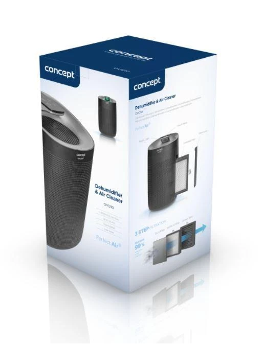 „Concept Solution“ „Concept OV1210 Perfect“ oro sausintuvas ir oro valytuvas, juodas